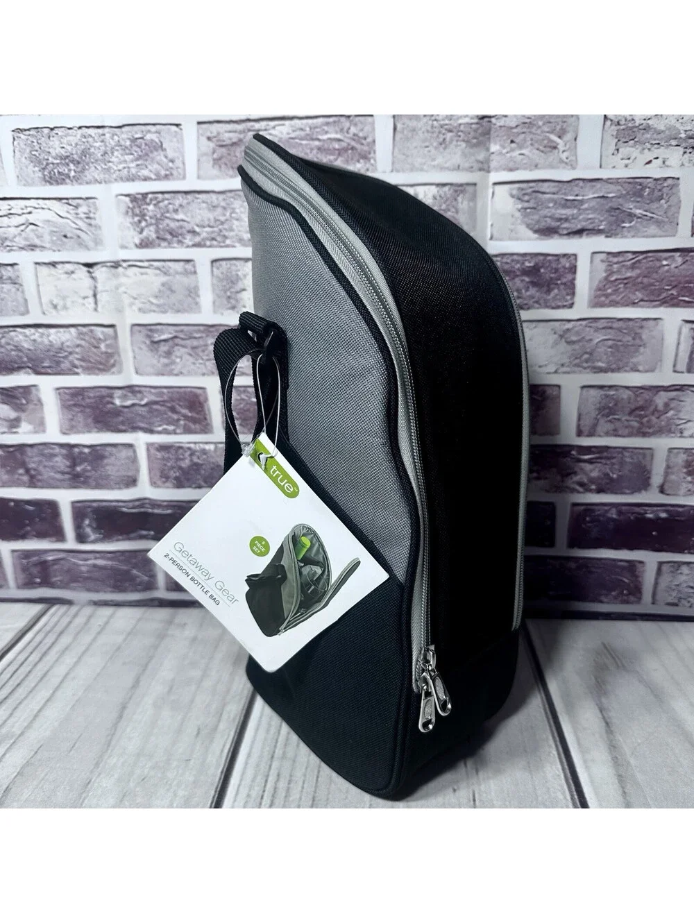 Getaway GEAR 2 Person Bottle Bag by True, Insulated Wine Carrier/Bag - Camp
